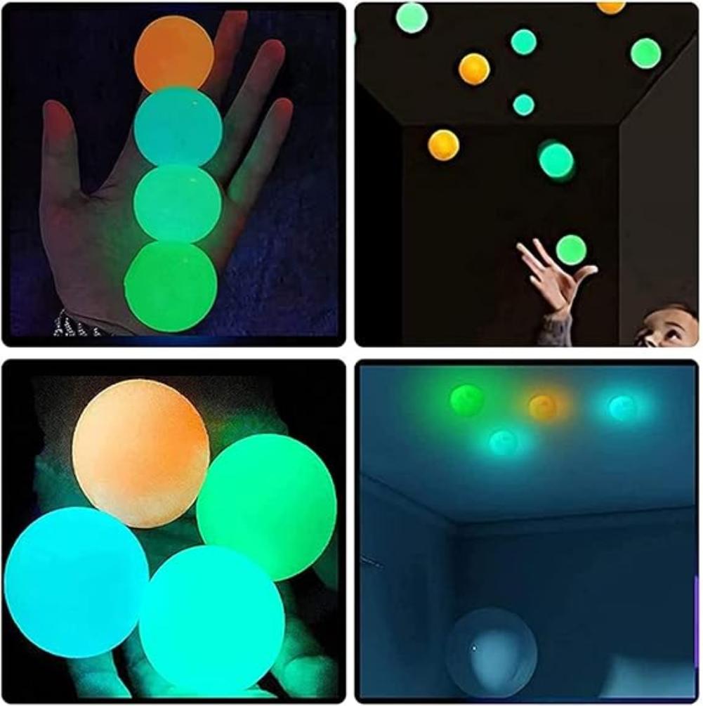 Sticky Glow Balls Pack of 3
