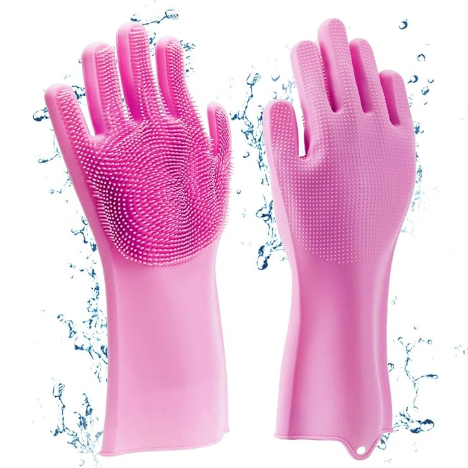 Magic Silicone Cleaning Gloves Kitchen Foaming Glove